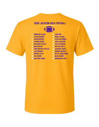 Jackson GOLD Adult TEAM ROSTER Tee