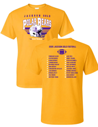 Jackson GOLD Adult TEAM ROSTER Tee