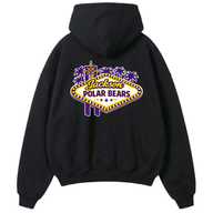 Oversized Viva Las Jackson Hoodie Black