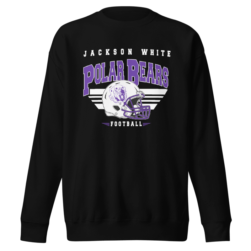 Jackson WHITE Adult Crewneck (Black Crewneck)