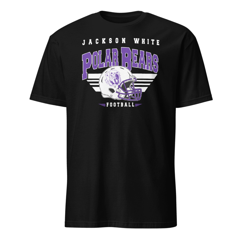 Jackson WHITE Adult Tee (Black Tee)