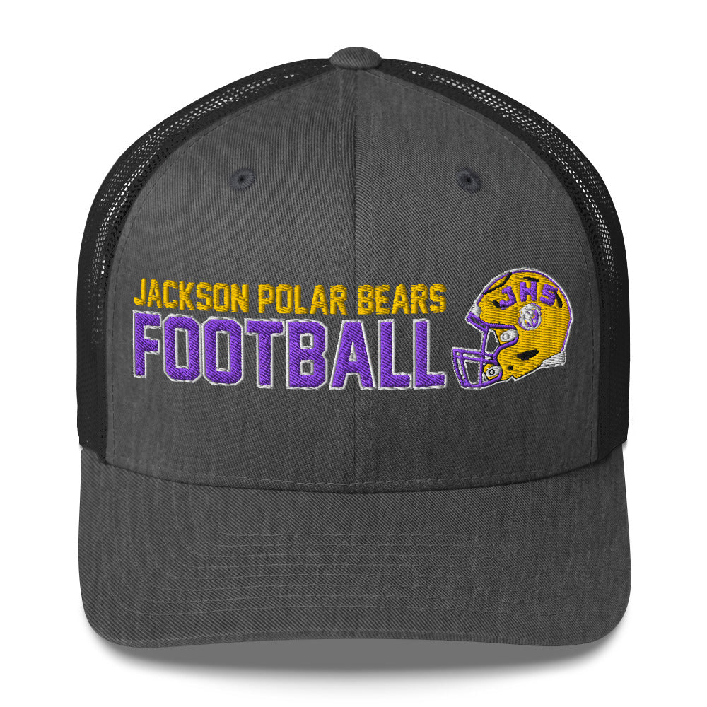 Football Trucker Hat heather grey