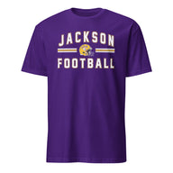 Jackson Football Stripes Tee Purple