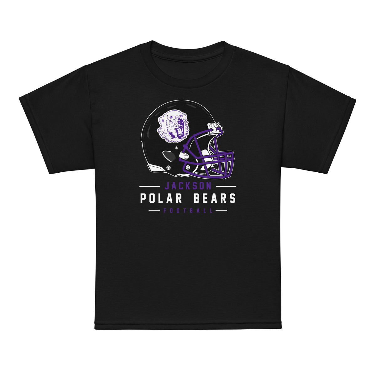 Jackson Football Youth Alternate Helmet Tee Black